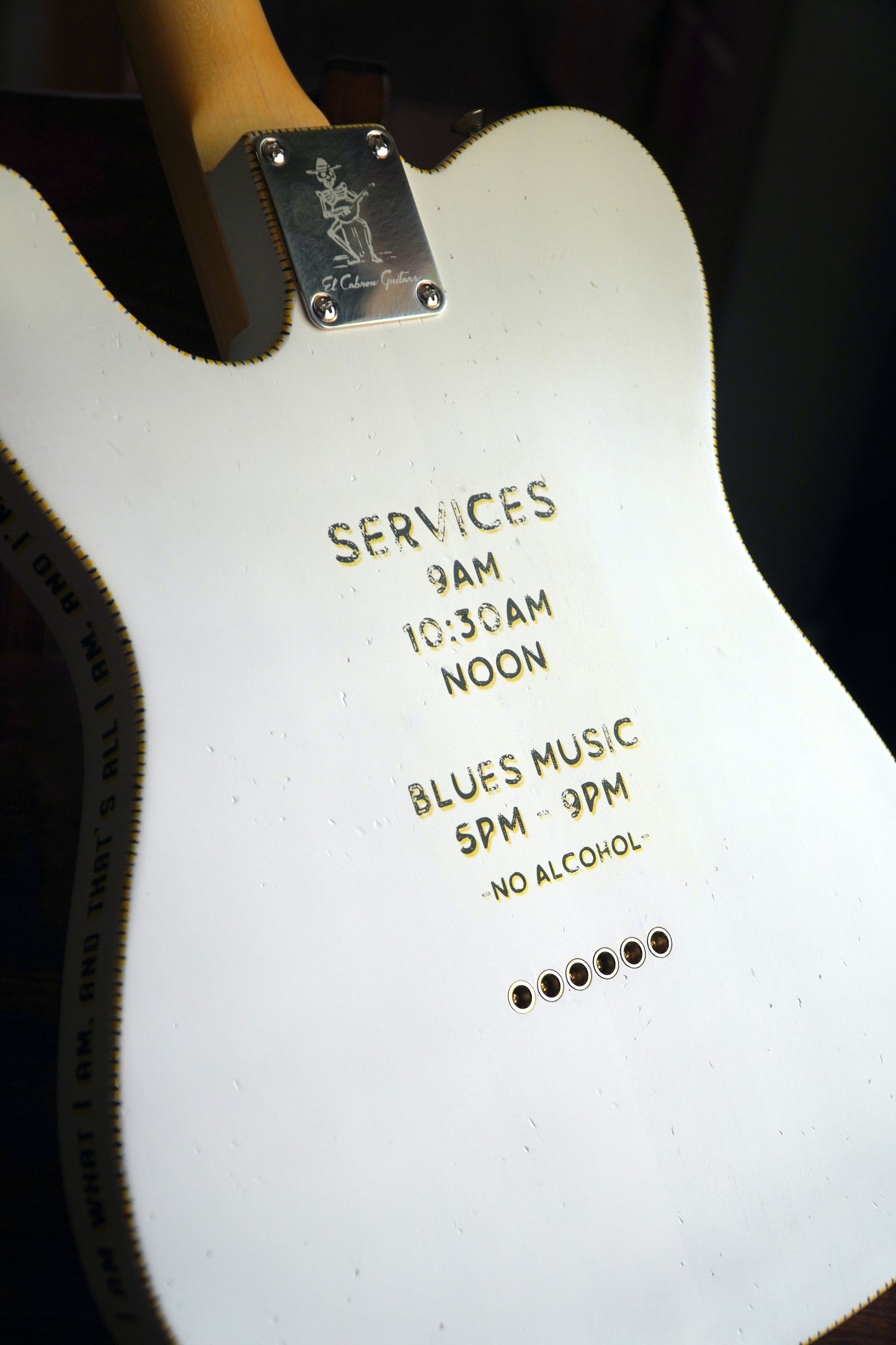 White "Prophet Omega" Custom Esquire