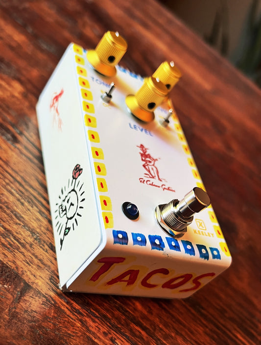 El Cabron / Robert Keeley Custom Blues Disorder (Hand Painted "TACOS")