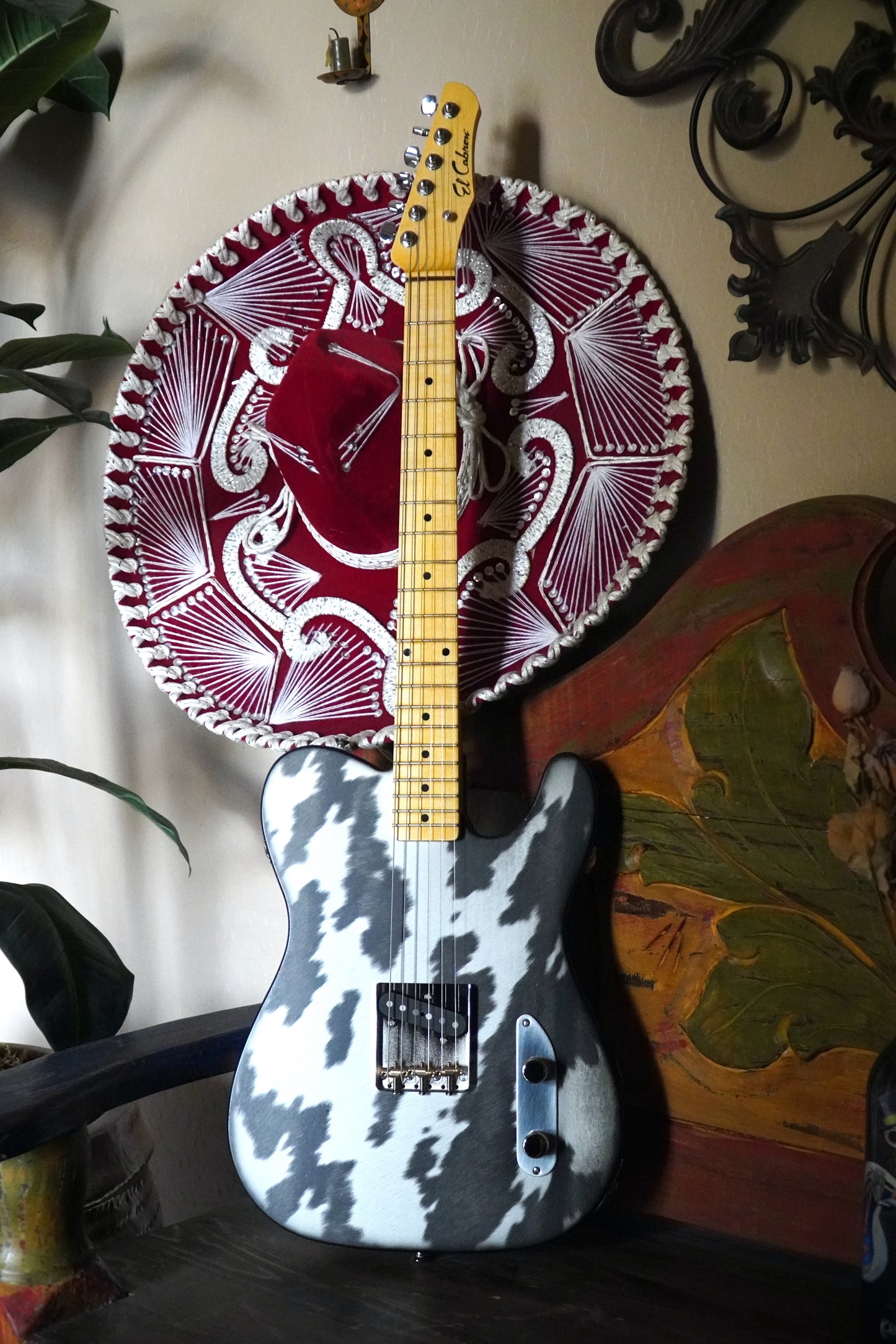 Black & White Cowboy Custom Esquire