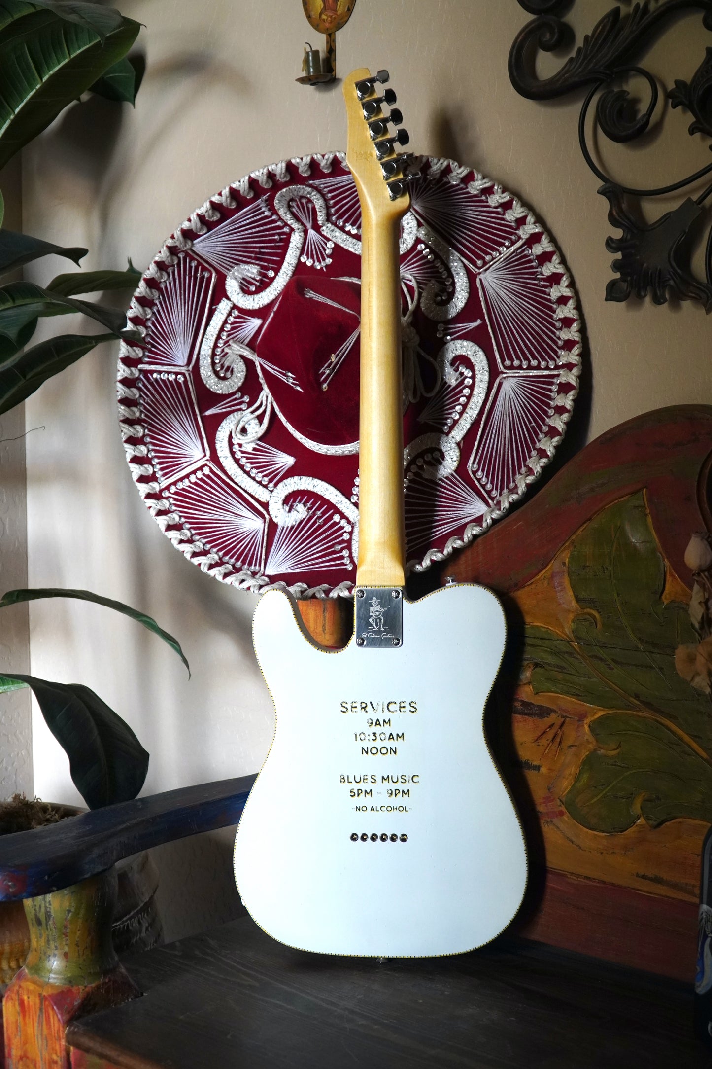 White "Prophet Omega" Custom Esquire