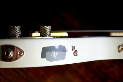White "Pinstripe" Custom Esquire