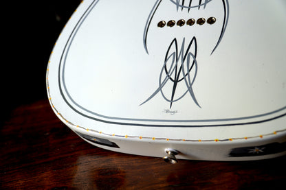 White "Pinstripe" Custom Esquire
