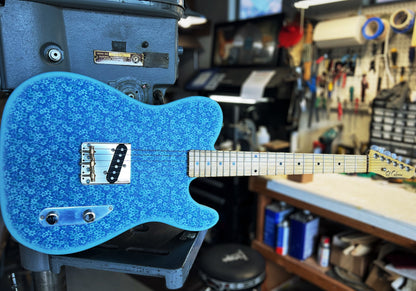 El Cabron™ Guitars Custom Esquire "Blue Flowers"