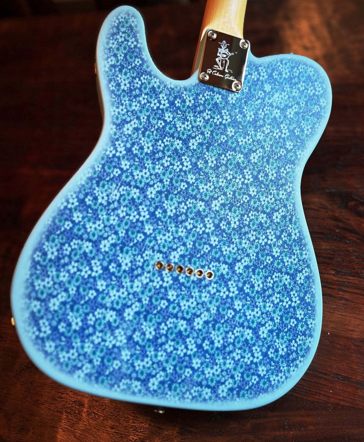El Cabron™ Guitars Custom Esquire "Blue Flowers"