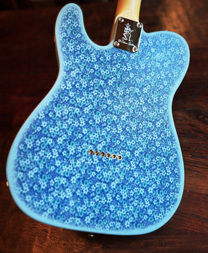 El Cabron™ Guitars Custom Esquire "Blue Flowers"