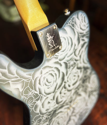 El Cabron™ "Silver Flowers" Custom Esquire