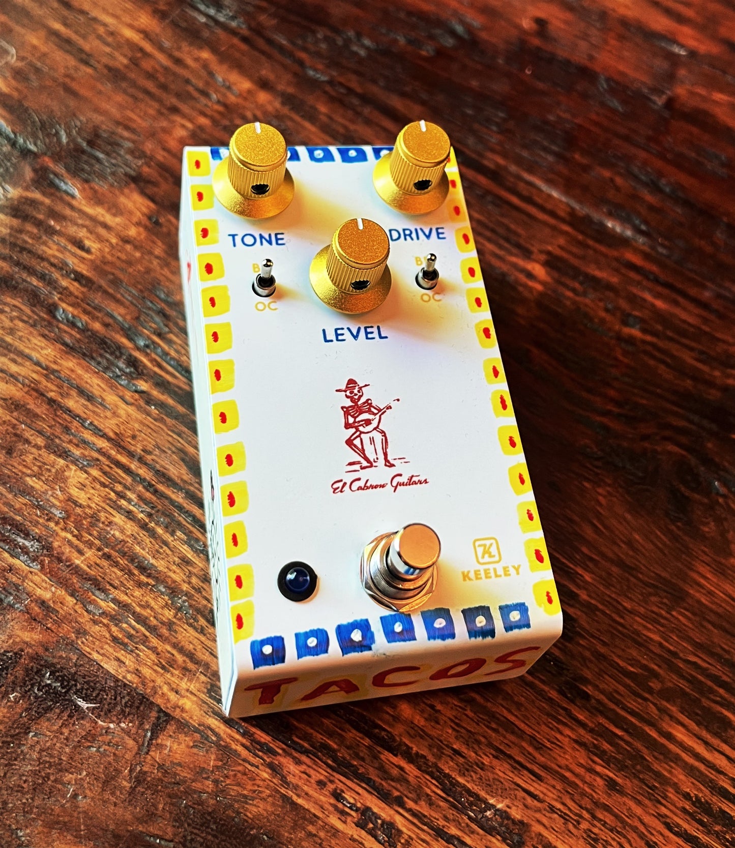 El Cabron / Robert Keeley Custom Blues Disorder (Hand Painted "TACOS")