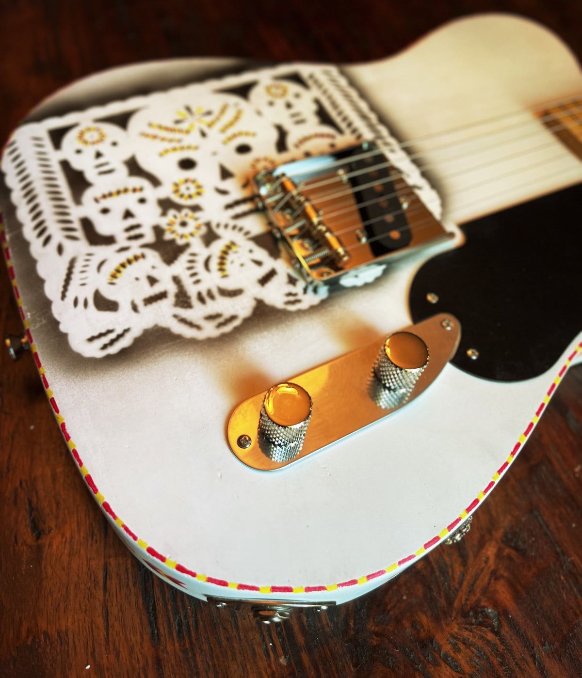 El Cabron™ Guitars Custom Esquire "Papel Picado"