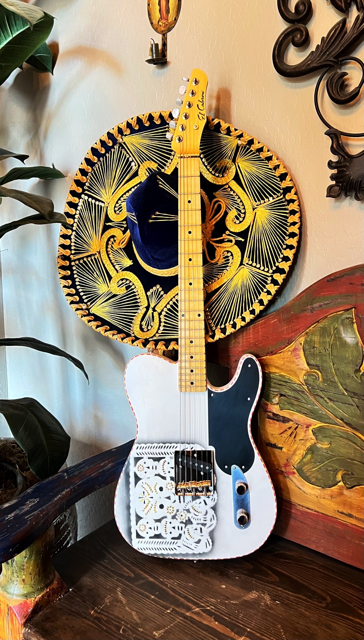 El Cabron™ Guitars Custom Esquire "Papel Picado"