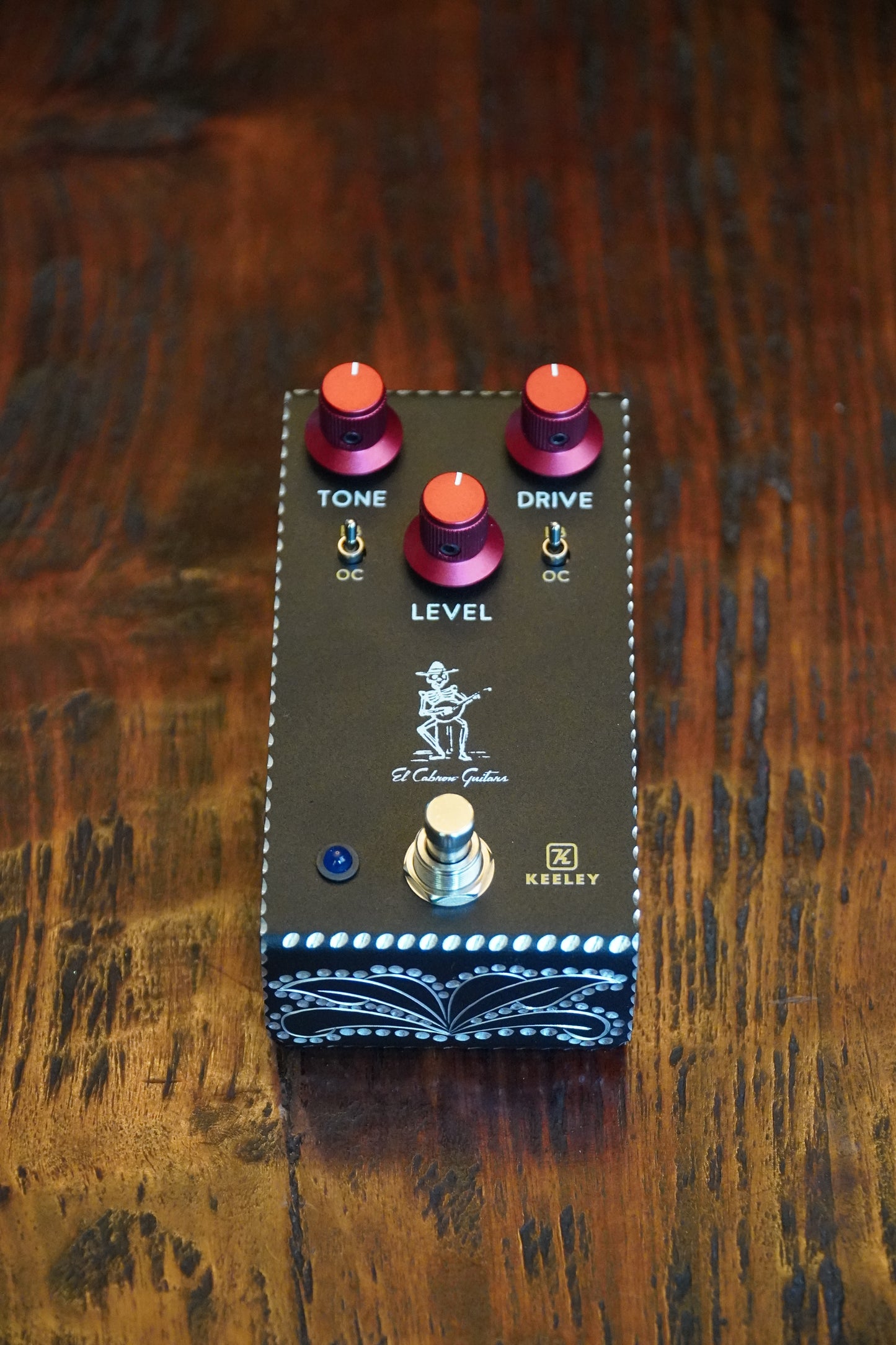 El Cabron / Robert Keeley Custom Blues Disorder (Hand Painted "Hand Engraved") Black