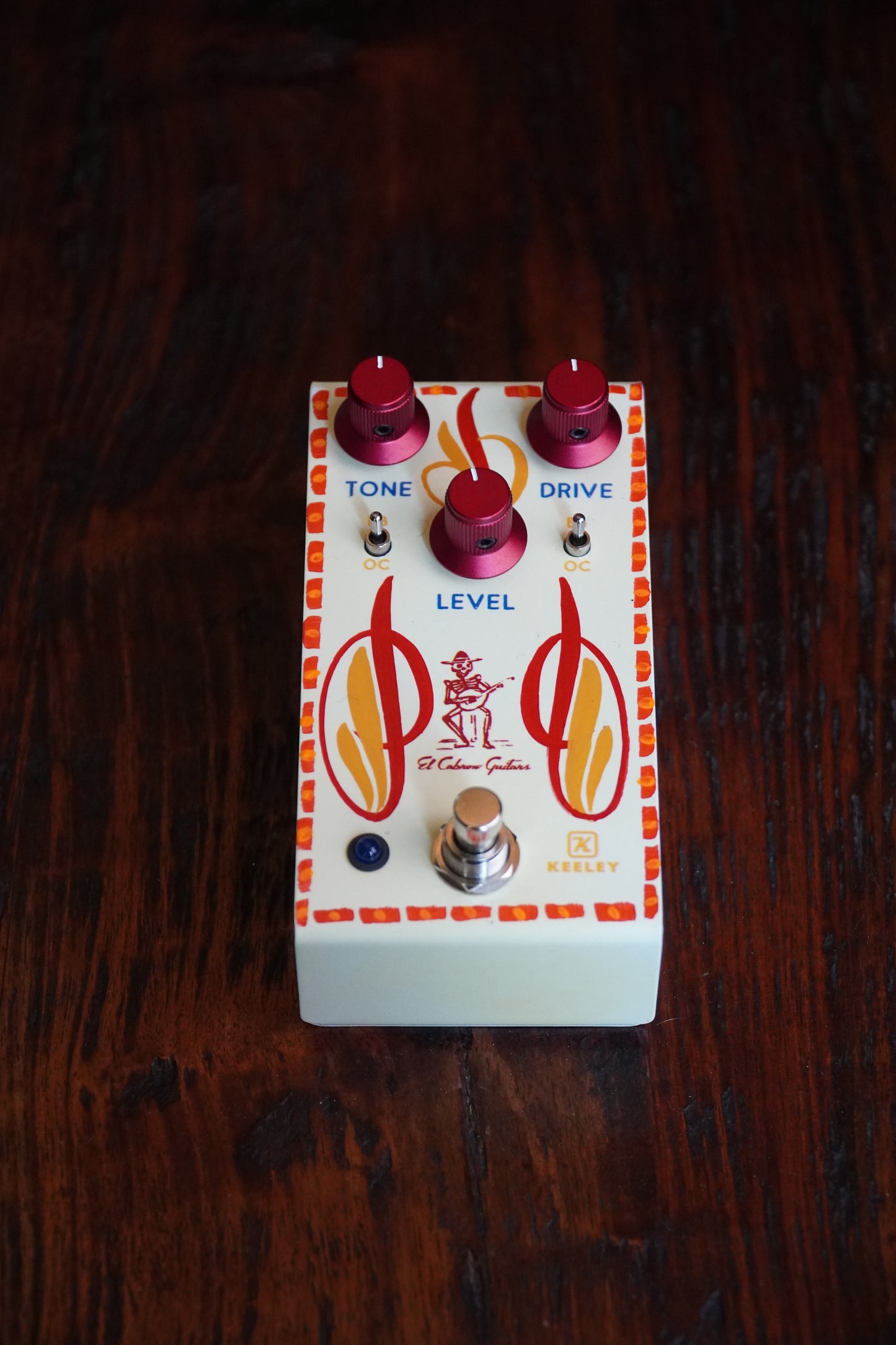 El Cabron / Robert Keeley Custom Blues Disorder (Hand Painted 14 Aged White)