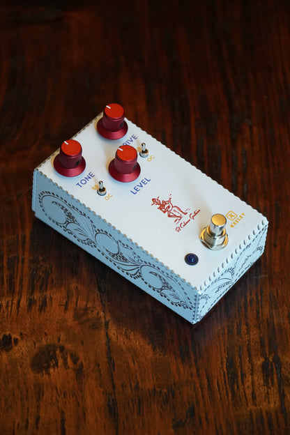 El Cabron / Robert Keeley Custom Blues Disorder (Hand Painted "Hand Engraved") White