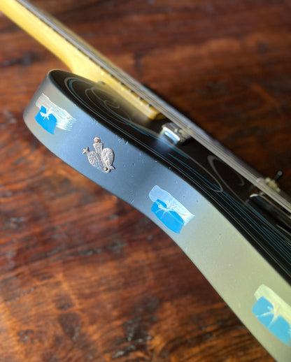 El Cabron™ Guitars Two Pickup T-Style "Blue Pinstripe"