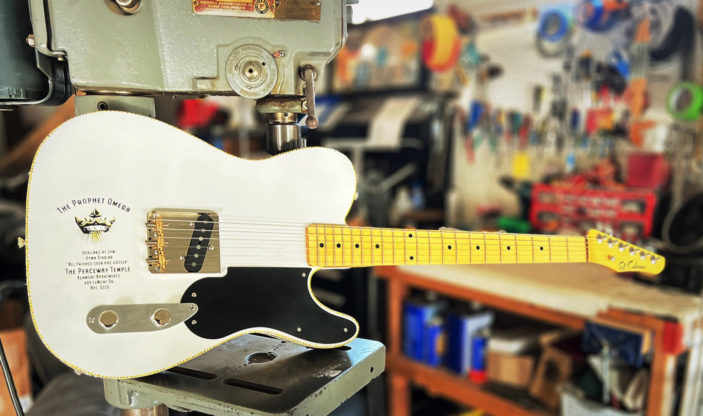 White "Prophet Omega" Custom Esquire