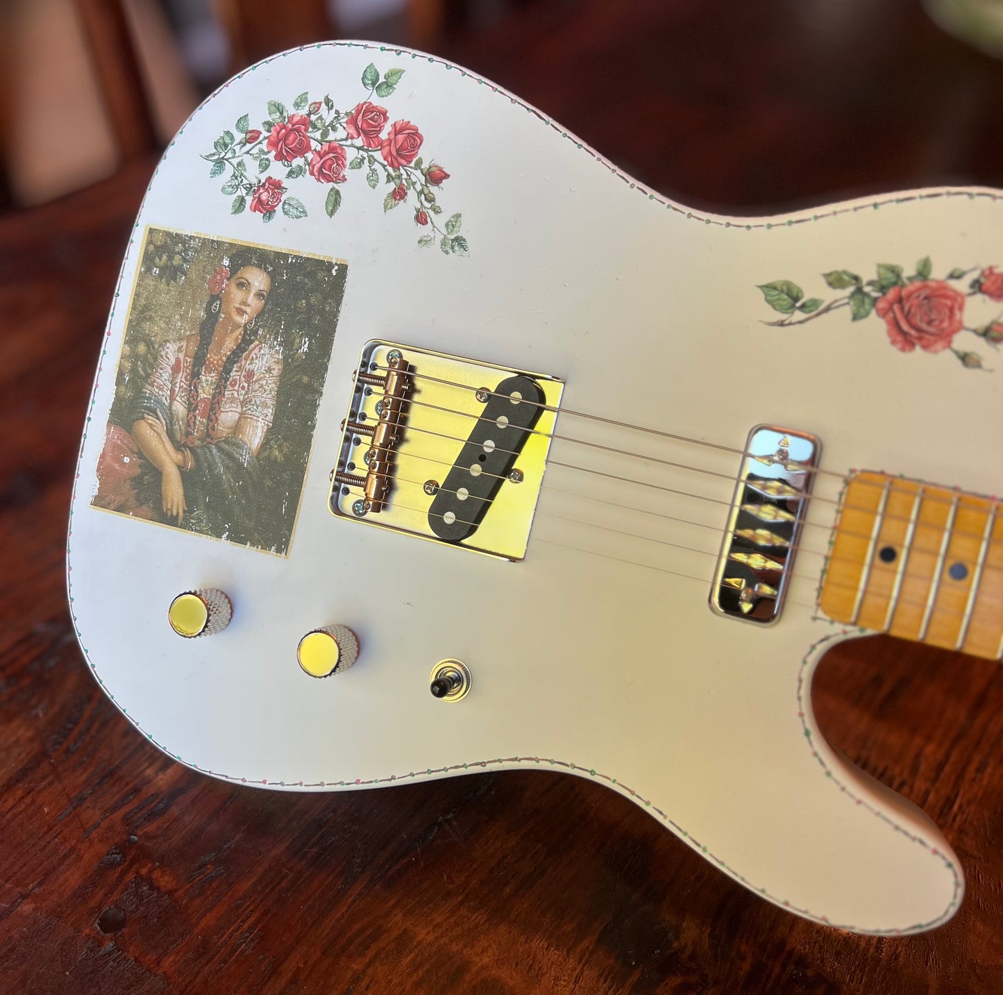 El Cabron™ Guitars Two Pickup T-Style "Rosa Maria"