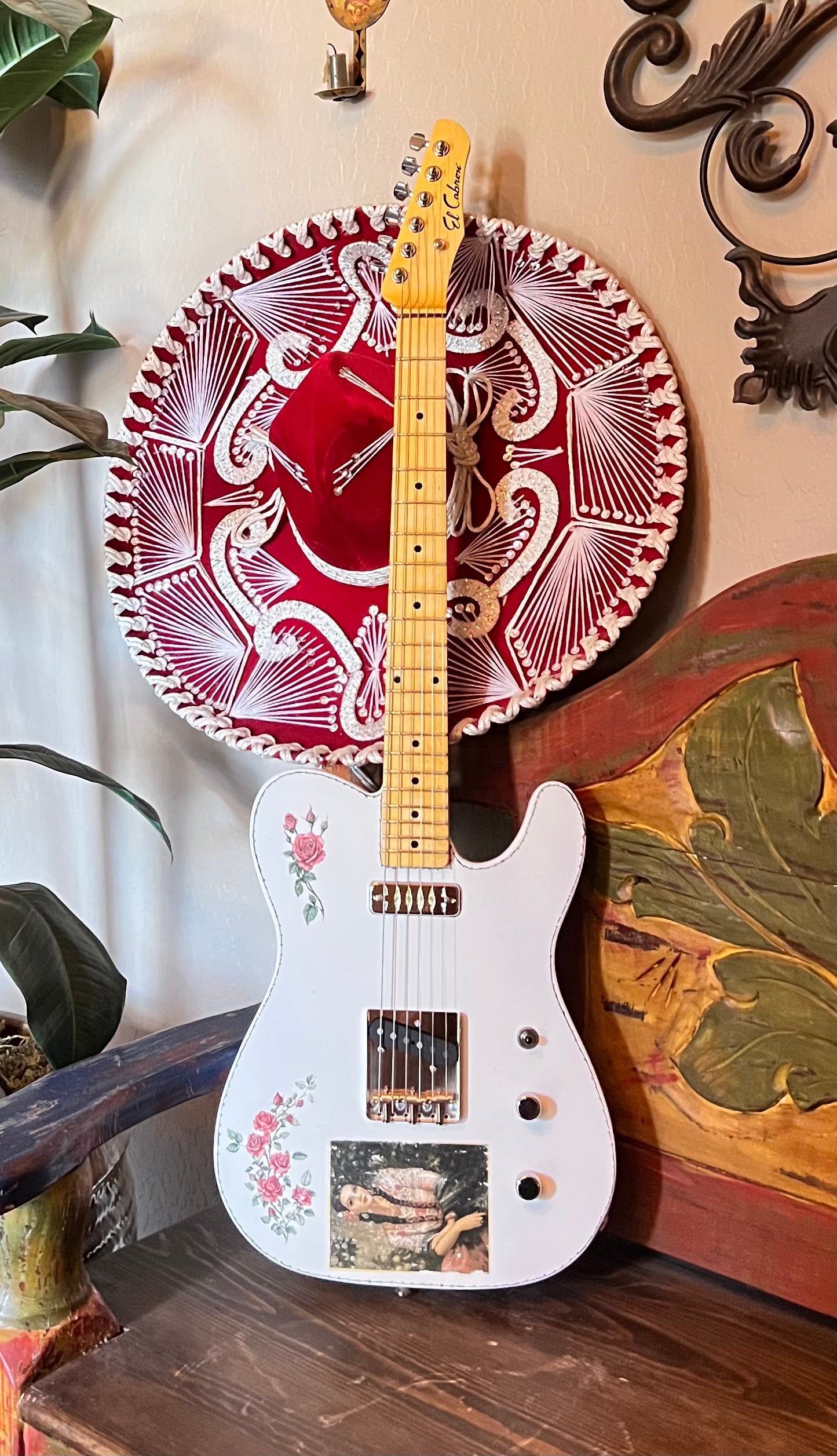 El Cabron™ Guitars Two Pickup T-Style "Rosa Maria"