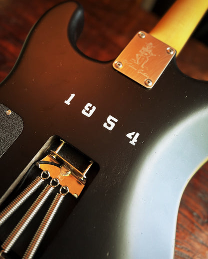 El Cabron™ Guitars Custom S-Style "Corporate" Black