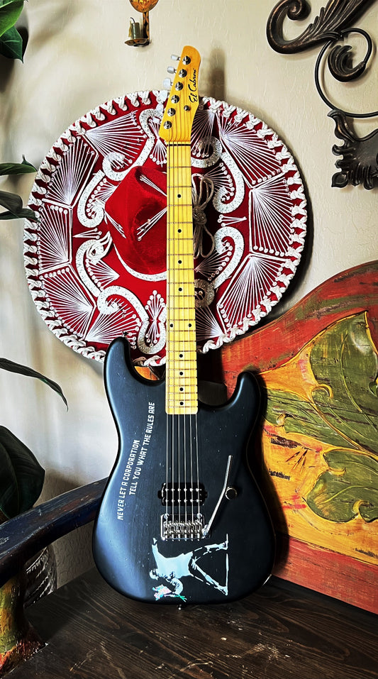 El Cabron™ Guitars Custom S-Style "Corporate" Black