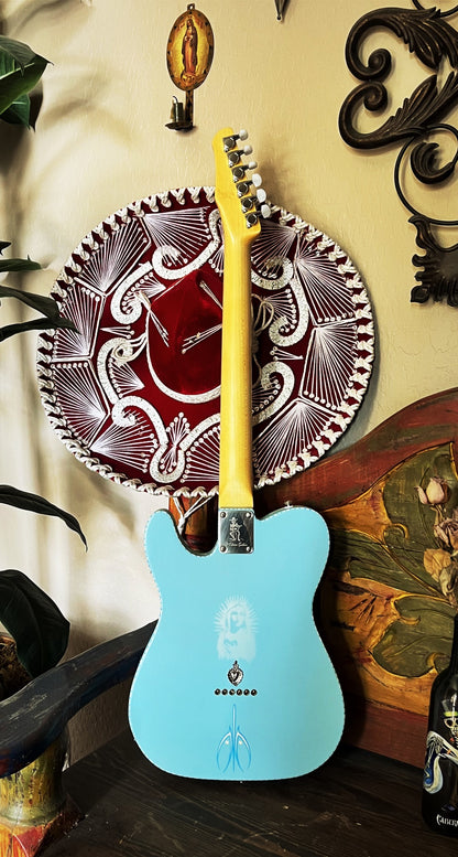 El Cabron™ "Sonic Blue Pinstripe" Custom Esquire