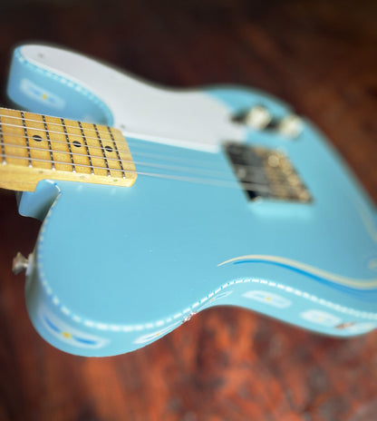 El Cabron™ "Sonic Blue Pinstripe" Custom Esquire