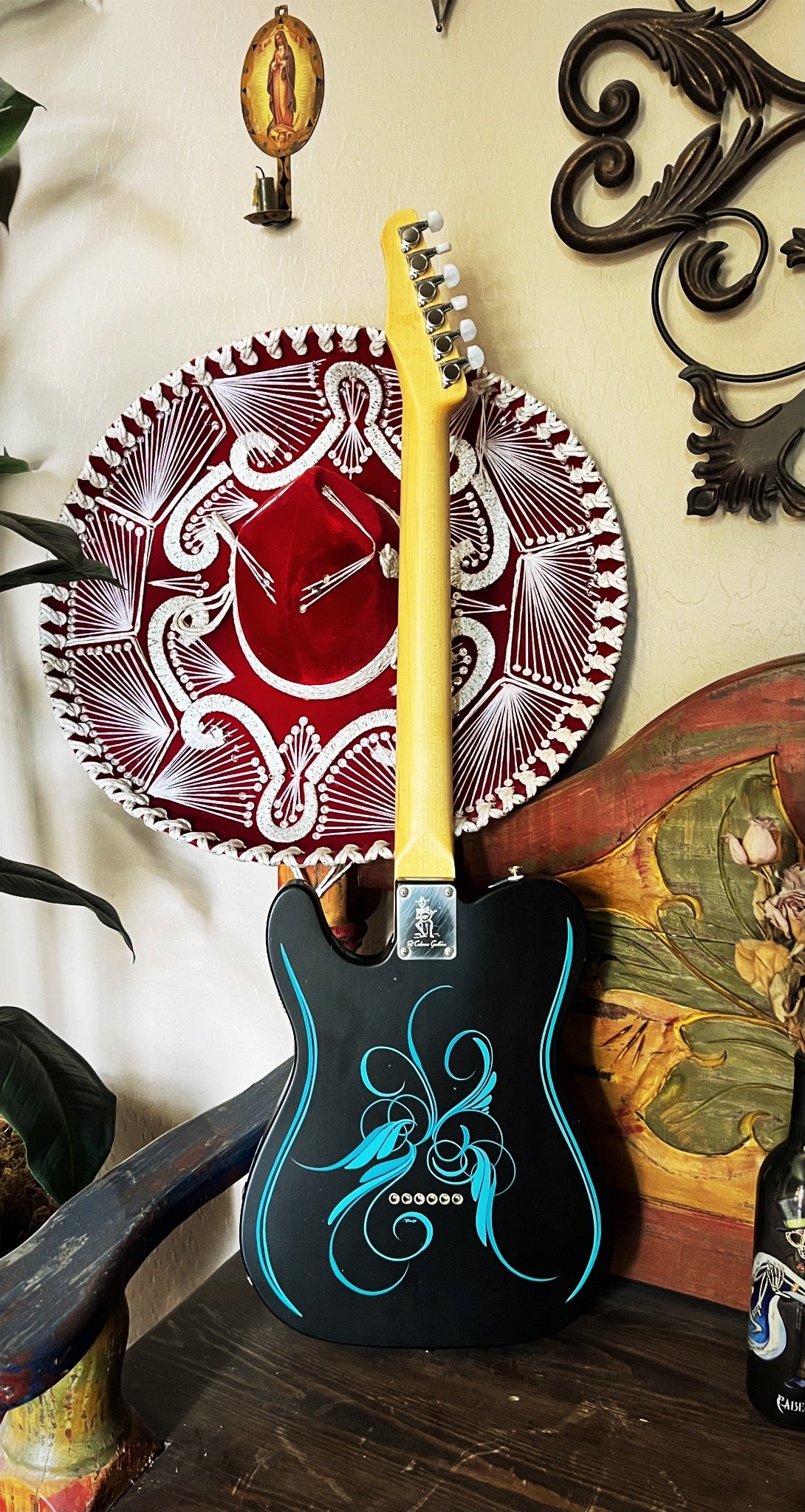 El Cabron™ "Teal Pinstripe" Custom Esquire