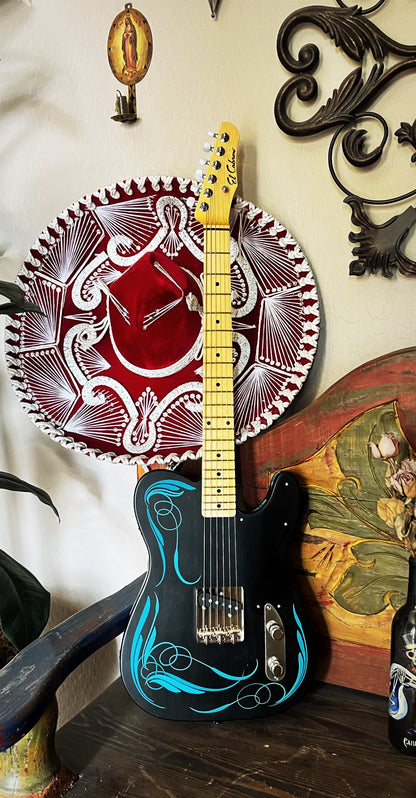 El Cabron™ "Teal Pinstripe" Custom Esquire
