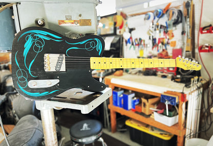 El Cabron™ "Teal Pinstripe" Custom Esquire